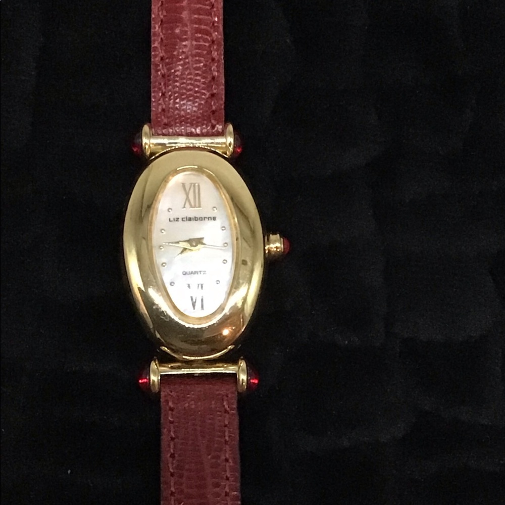 Liz Claiborne reversible band watch.